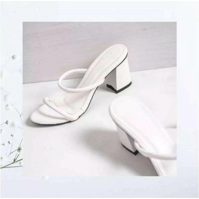 RAYA SANDAL WANITA SANDAL SELOP HAK TAHU 5 CM PALANG 2 R04