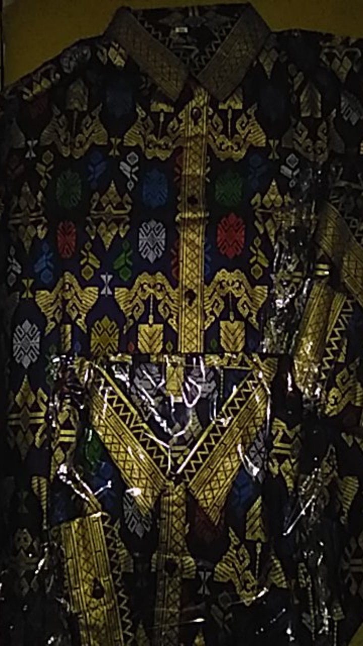 Qnunbatik Kemeja Batik Lengan Panjang Standard - Jumbo 5l Mentari Prodo