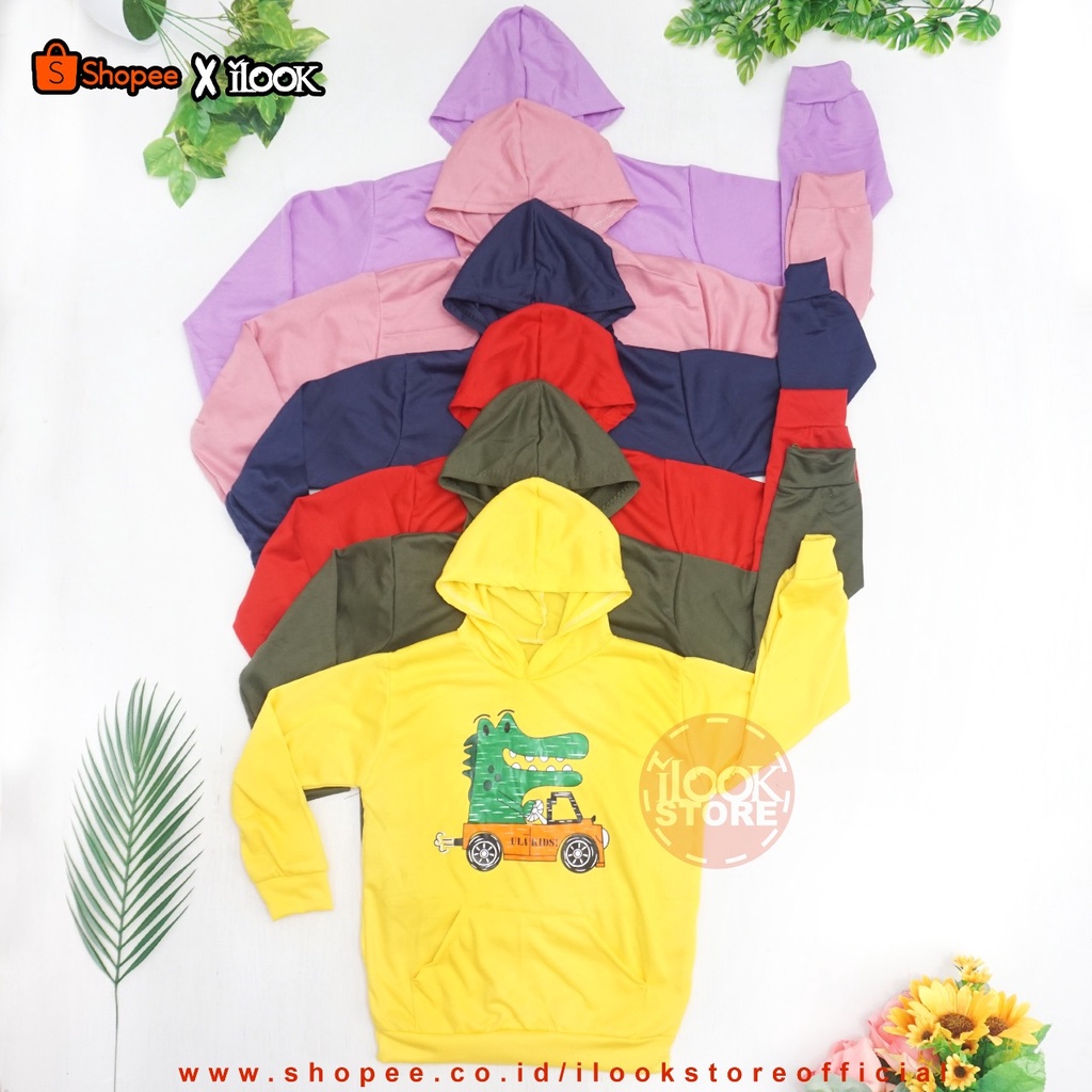 ilook | Sweater Anak Hoodie Alligator | Sweater Anak Modern | Hoodie Anak Alligator | Motif Alligator