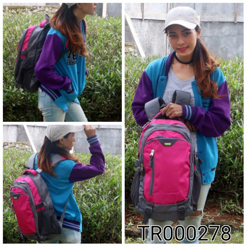 Tas Ransel Cowok Cewek Unisex / Jalan jalan Sekolah / Import TR000278 F-17