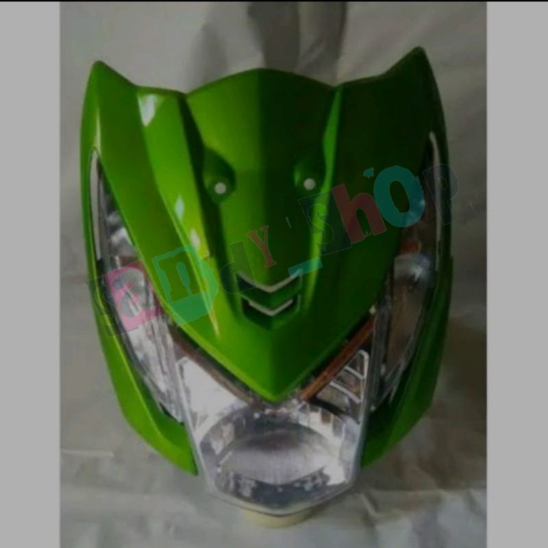 TAMENG DEPAN+ LAMPU SET DEPAN HONDA BEAT FI 2013-2016 HIJAU
