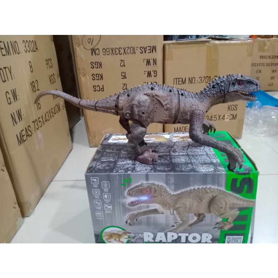 RC Dinosaur Raptor Brutal - mainan remote control dino