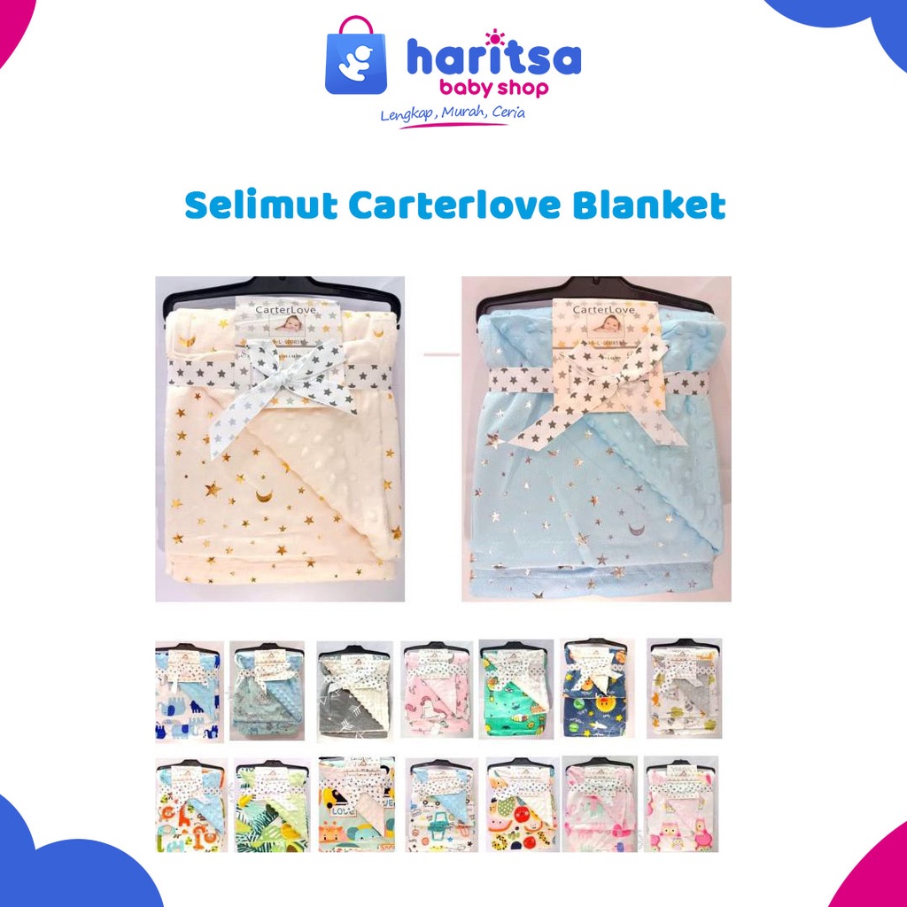 Carterlove Selimut Bayi Jumbo Double Fleece Bubble Print Premium 120x75cm