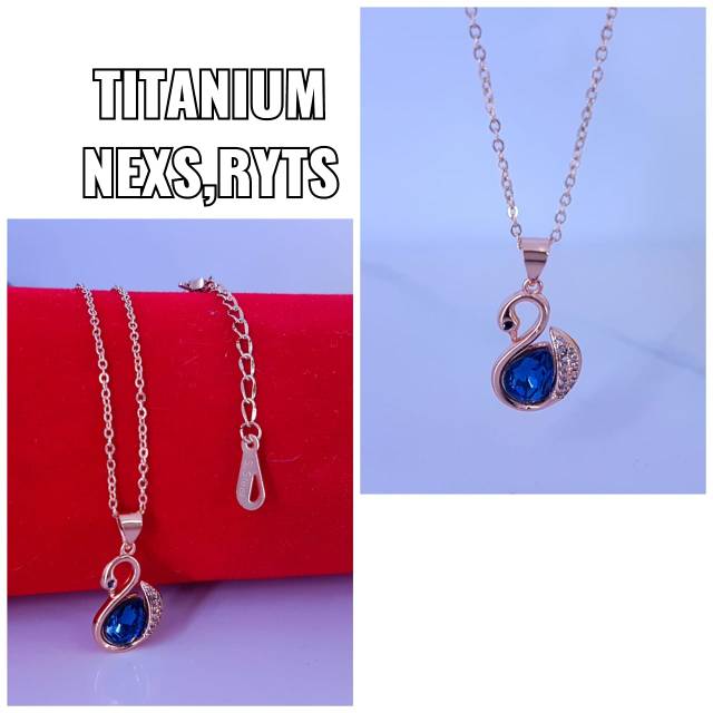 Kalung titanium,awet,tidak luntur