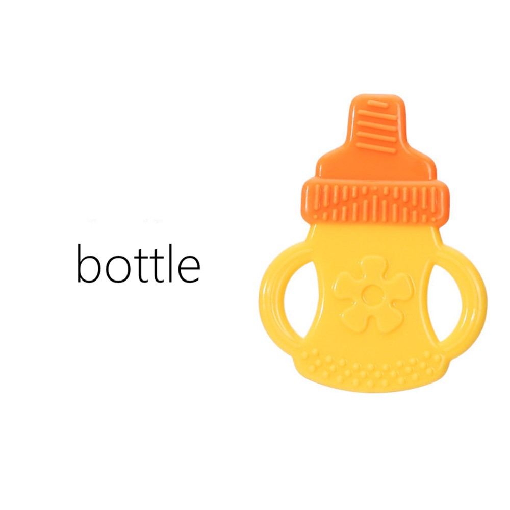 Baby Fruit Teether Gigitan Bayi Bentuk Buah / Mainan Bayi Bentuk Buah Silicone Anak Bayi-Teether jari Bottle