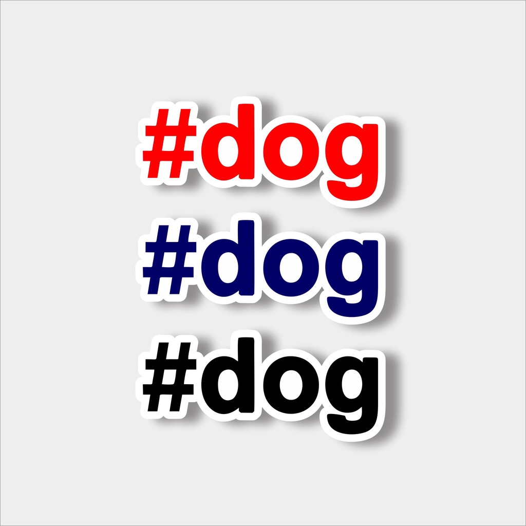 

Stiker distro stiker brand #dog bahan graftac anti air