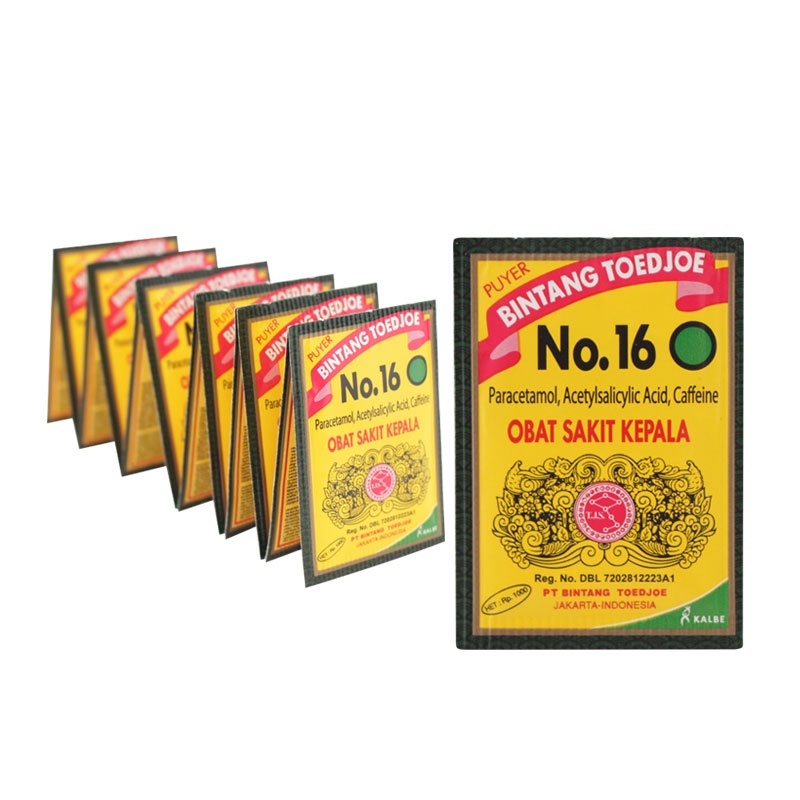 [RENCENG] Puyer 16 BINTANG TOEDJOE isi 12 Sachet