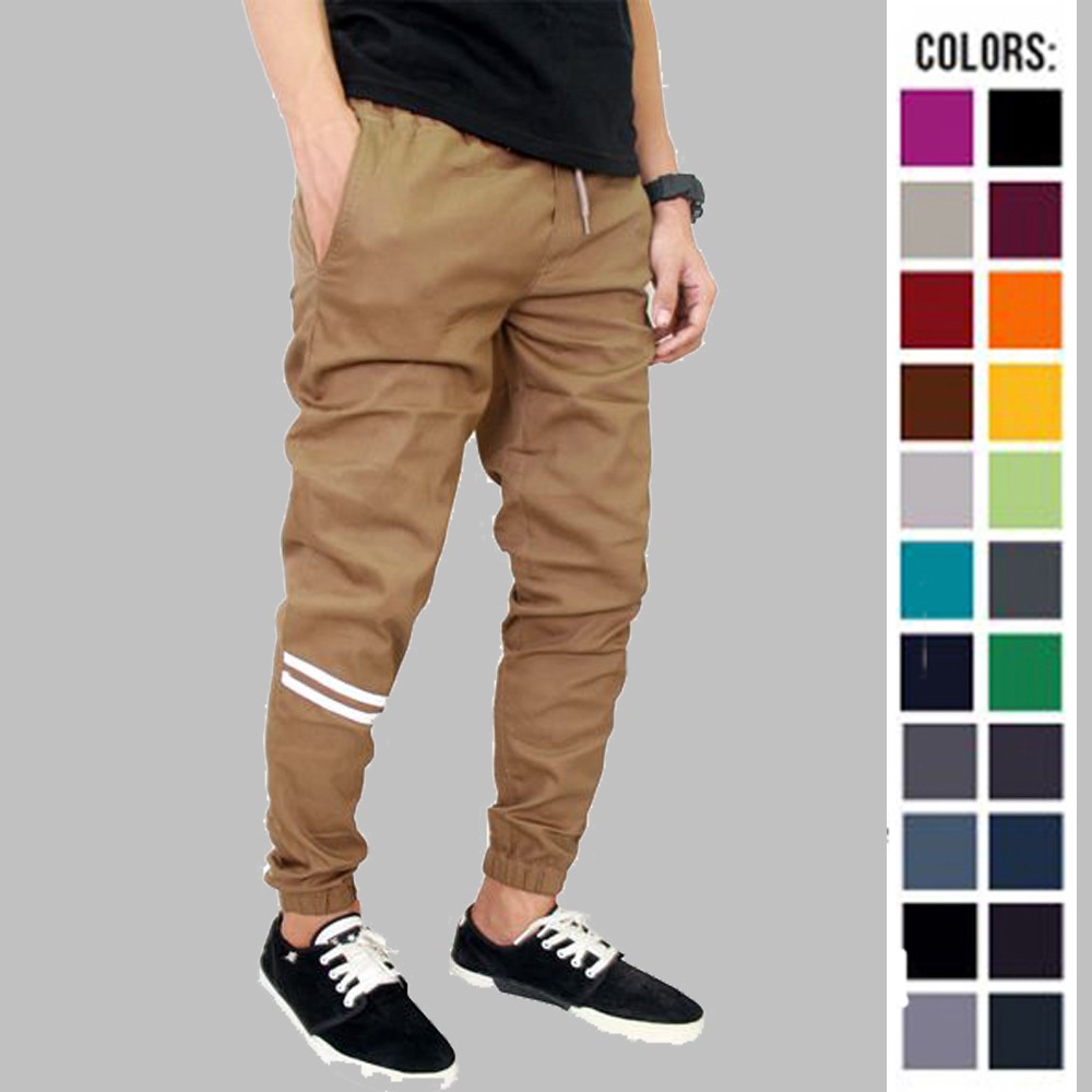 Celana Panjang Jogger Pants Stretch Pria Wanita Unisex - Banyak Pilihan Warna CLN (COMB)