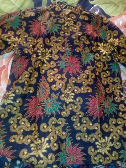 Bswart Kemeja Batik Full Batik  Hrb028 Kenongo Hem Pendek Pad Pekalongan
