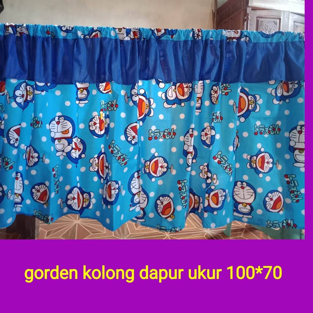 Korden kolong dapur ukur 70*100 DORAEMON SMILE