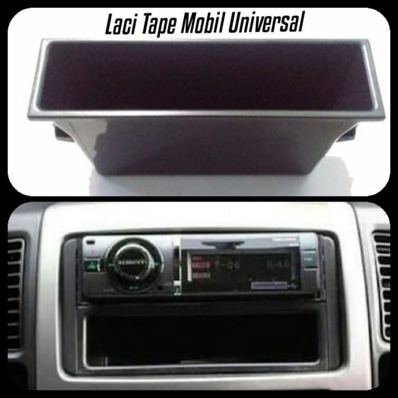 Laci Tape Universal Mobil Atau Laci Head Unit / Laci Tape Bawah Mobil / Laci Tape Mobil untuk Semua 