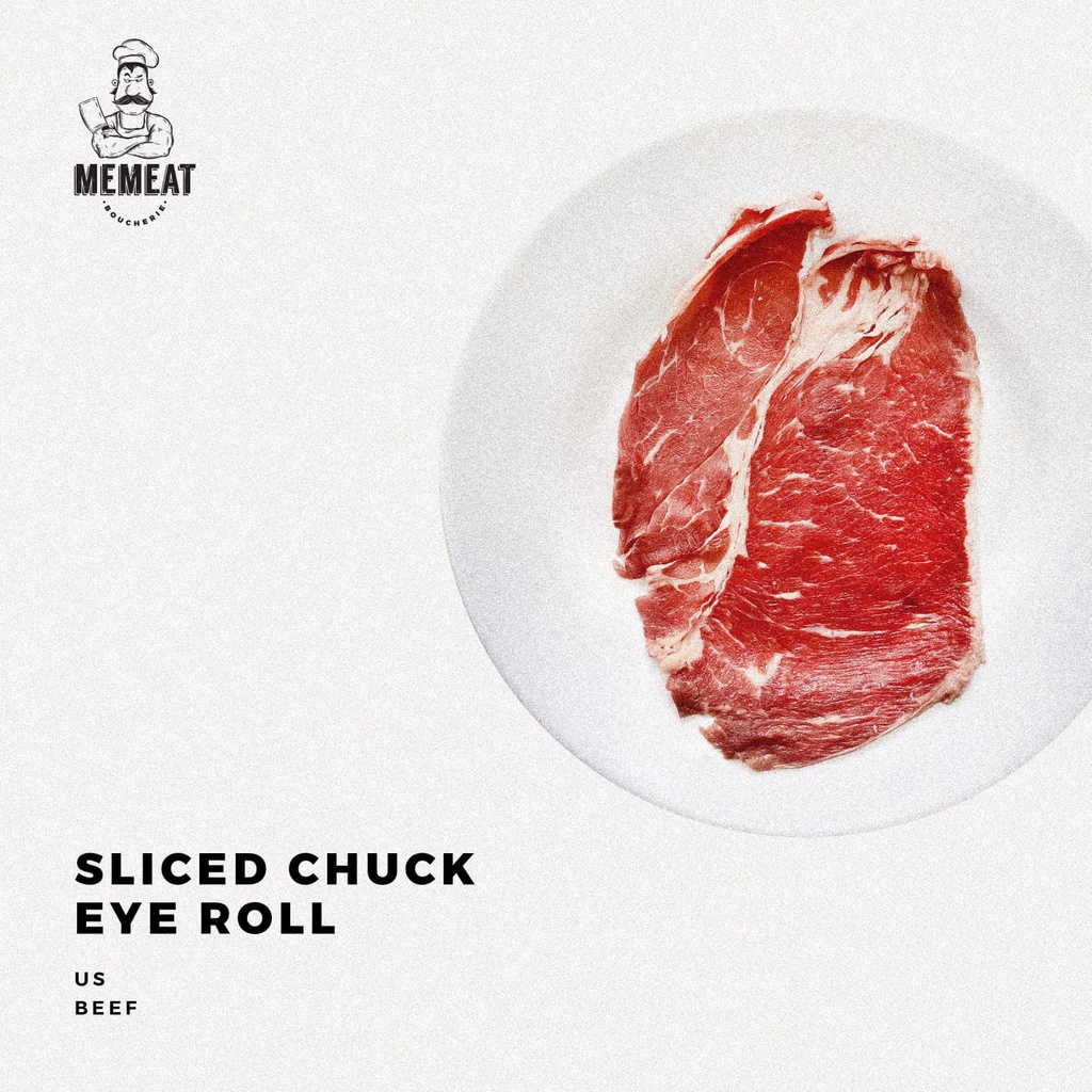 

Sliced Chuck Eye Roll - US Angus Beef - Memeat