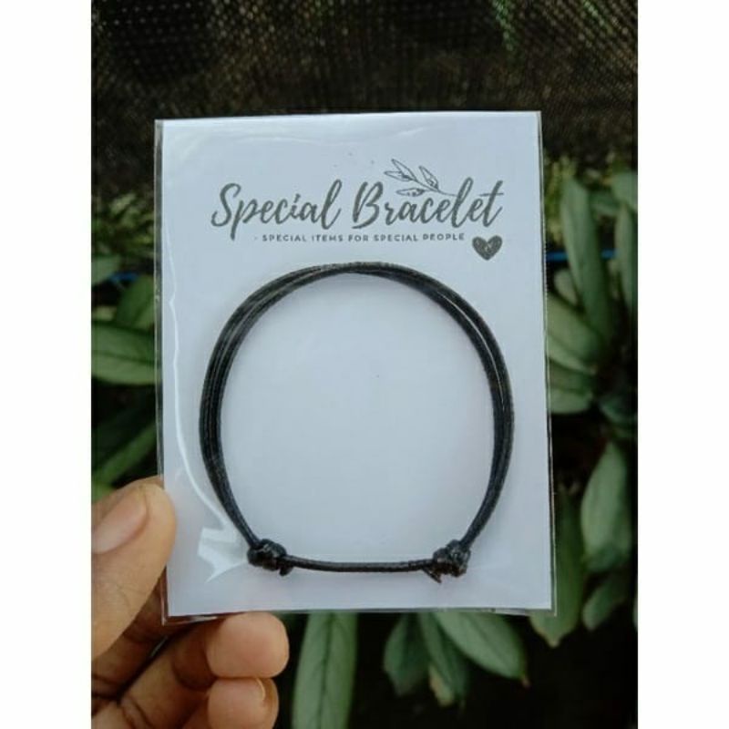 Gelang Tali Korea / Gelang Polos / Gelang Tali Warna Hitam