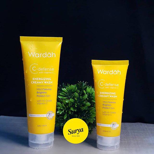 Wardah C defense with vitamin C energizing creamy wash