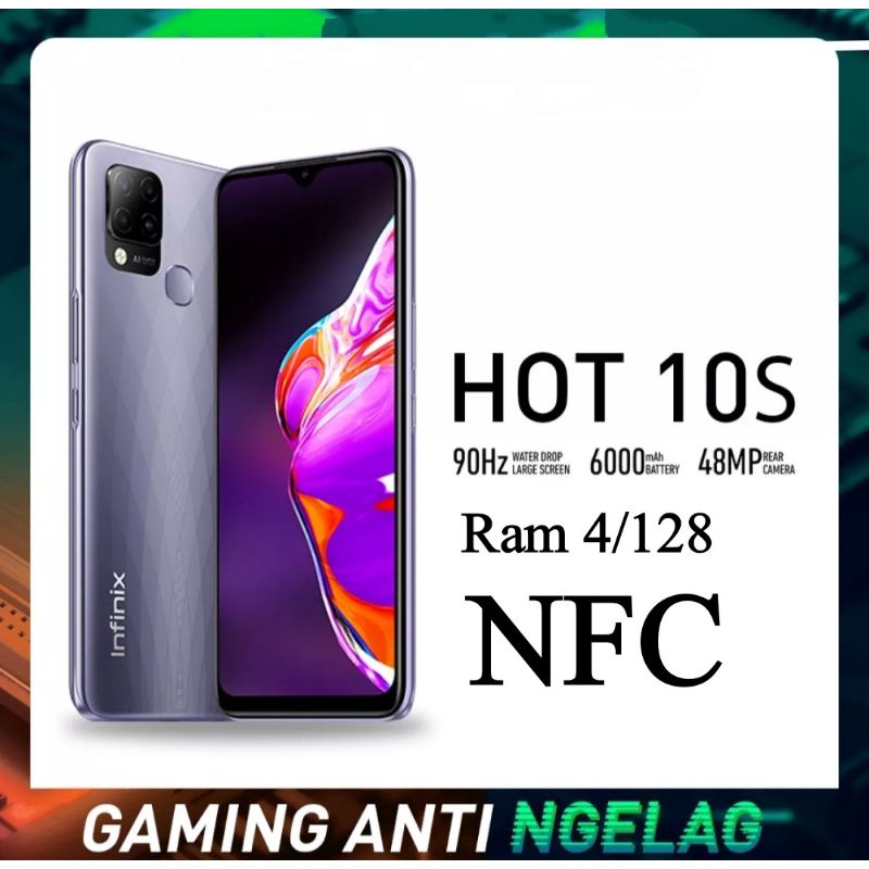 Infinix Hot 10s NFC 4/128GB Garansi Resmi