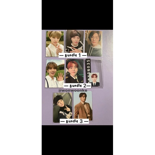 photocard seventeen baret, pilot, ymmd dino joshua hoshi mingyu