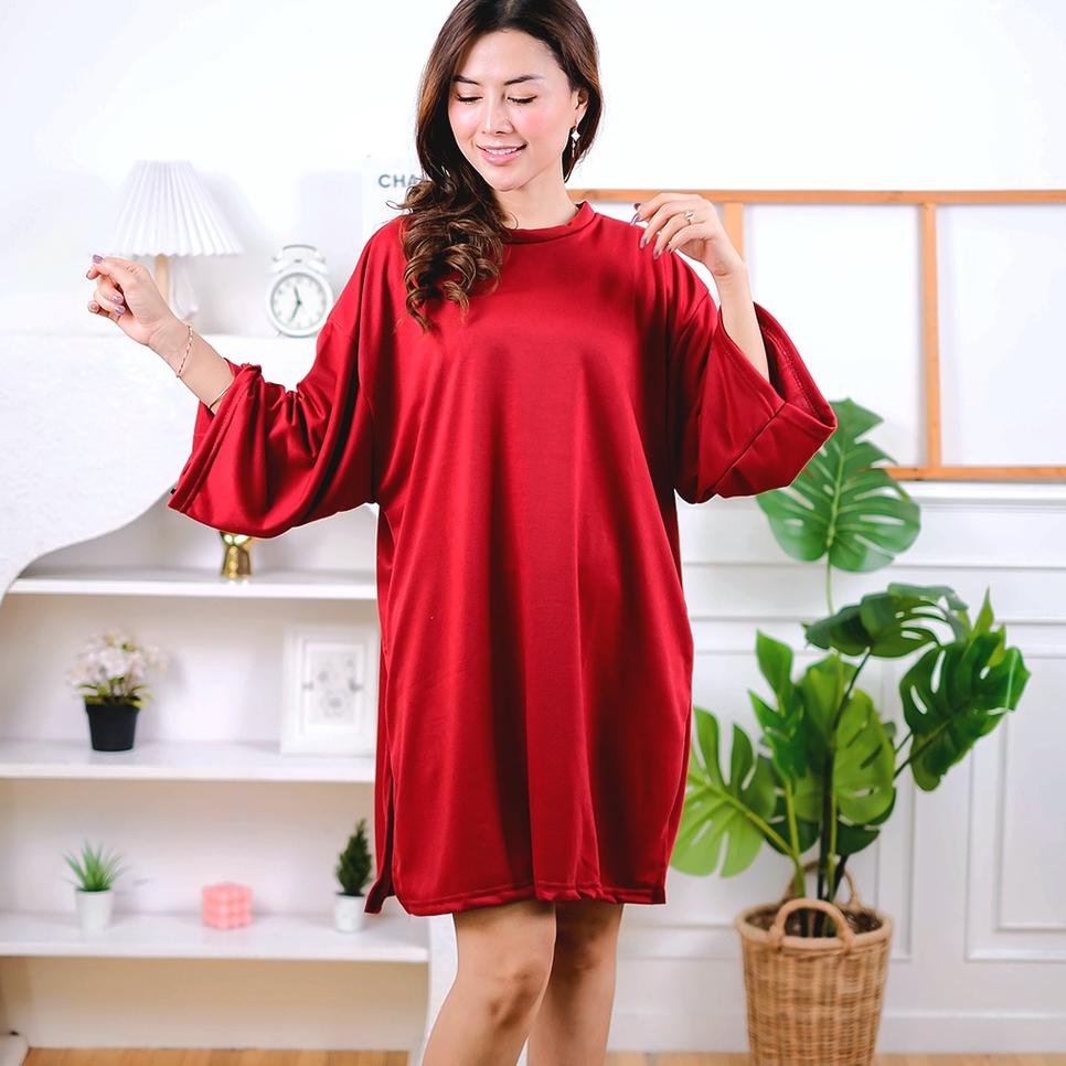 READY AFI - EC - Myza Oversize XXL Slit Blouse / Top Hijab