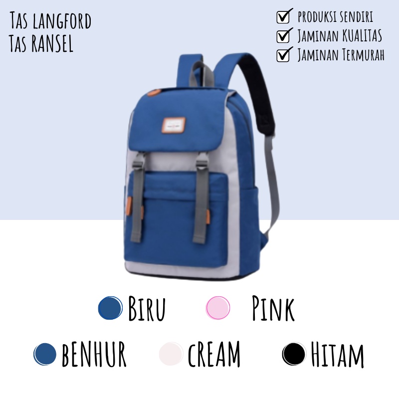 Tas Ransel Wanita Cewek Perempuan Backpack Sekolah Import Murah Terbaru Wanita Cewek Perempuan