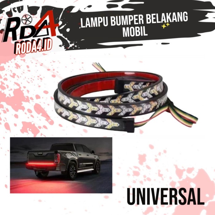 Lampu Mobil List Lampu Bumper Belakang Universal Model Running