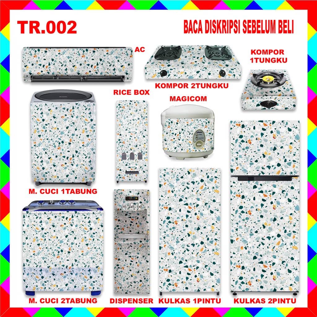 STIKER 1 SET MOTIF TERRAZZO - TR.002