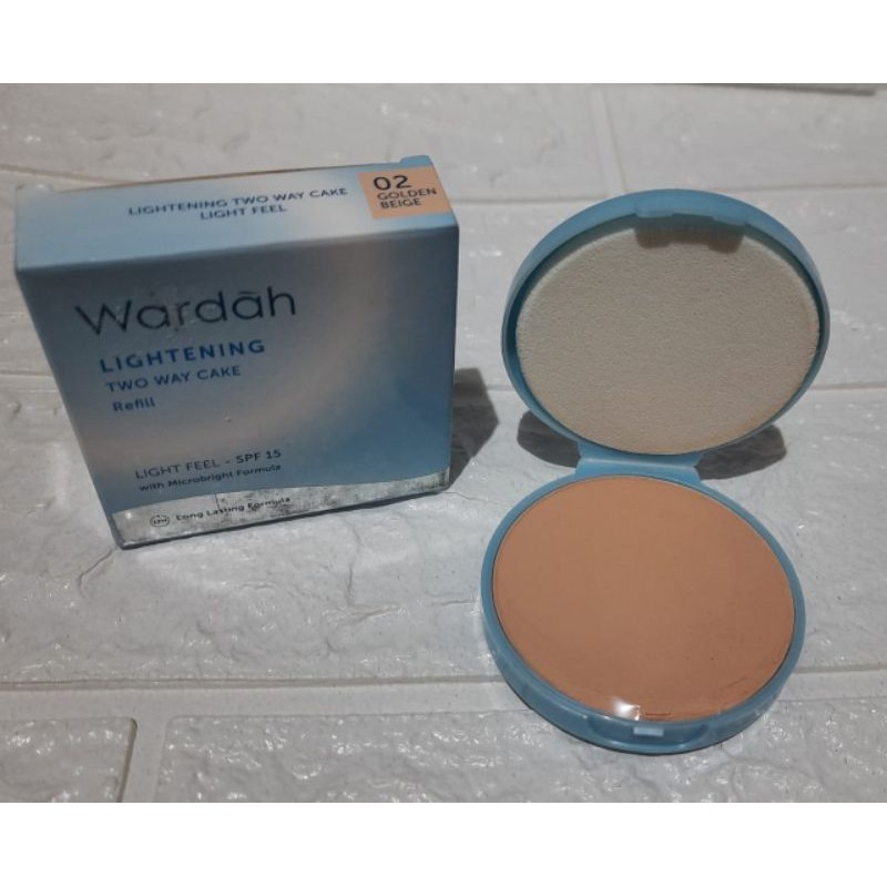 wardah bedak refill no 2 golden beige