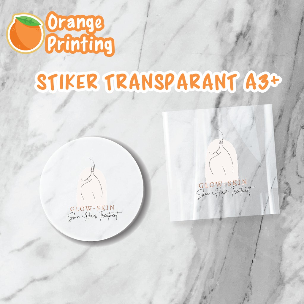 

Cetak Label Vinyl Transparant A3+ / Cetak Label Makanan Transparant / Cetak Label Online Shop Murah