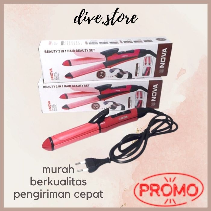 CATOKAN RAMBUT MURAH MINI PHILIPS CATOK J4C3 Nova 2009 2 in 1 lurus dan keriting curly