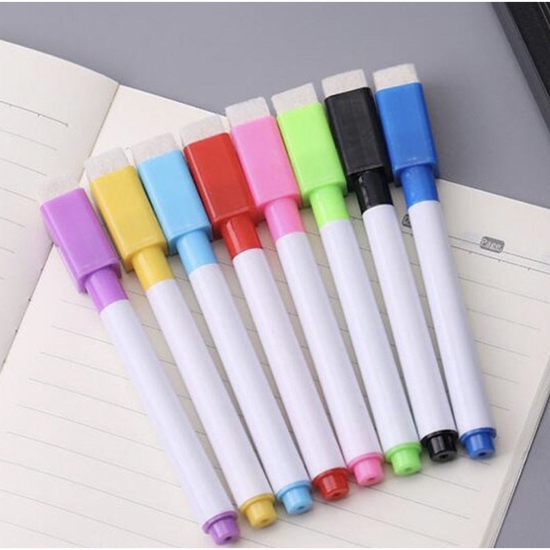 

LILOMILO Spidol wipe n clean warna warni hitam/merah/kuning/hijau