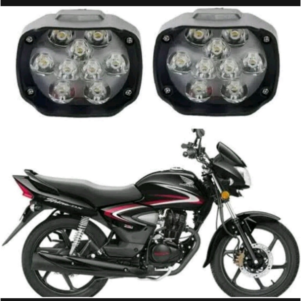 LAMPU TEMBAK SOROT 9 LED SPION MOTOR