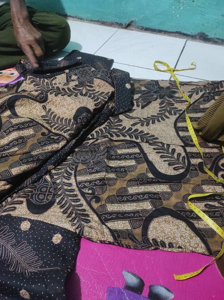 Batik Sarimbitan Maura Couple - Sania Ruffle Batik Couple / Sarimbit Batik Pekalongan / Blus Batik