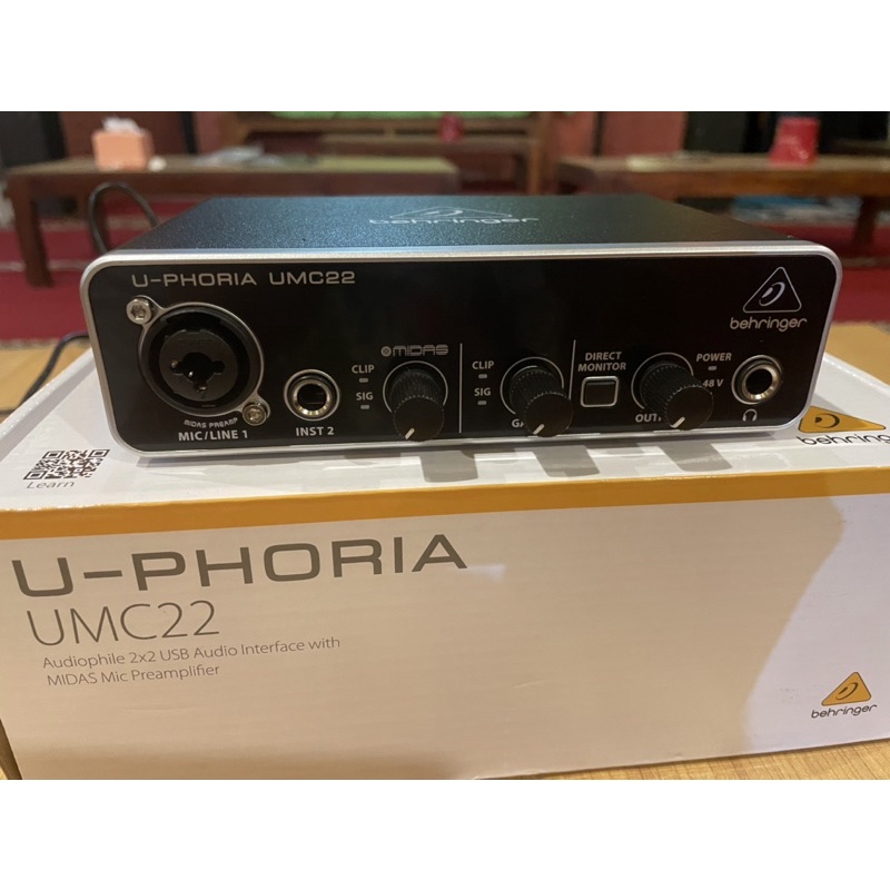 soundcard behringer UMC22 bekas