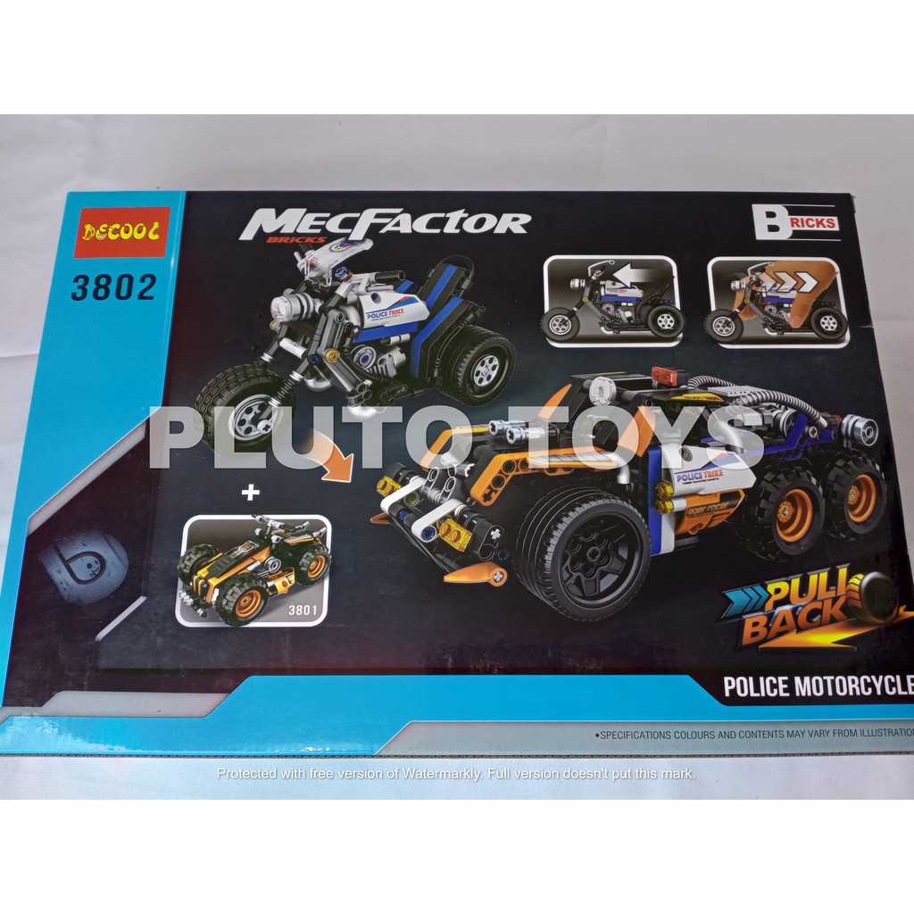 MAINAN ANAK LAKI BRICK LEGO MOTOR POLISI - MAINAN SUSU BLOCK MOTOR POLISI