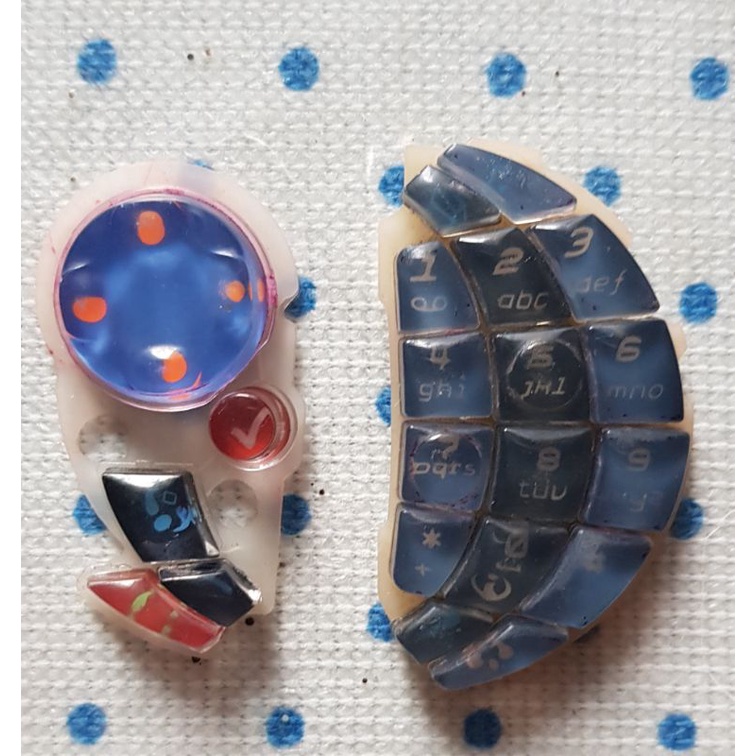 Keypad Crystal Nokia Ngage Qd Blue Black Red Rare