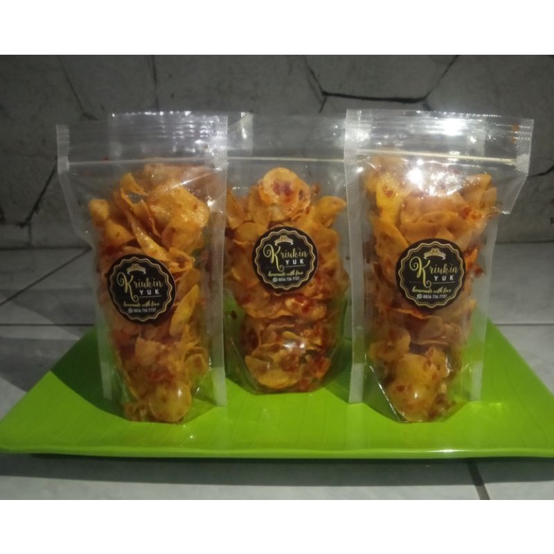 

Keripik singkong pedas berat 65gr#homemade tanpa bahan pengawet