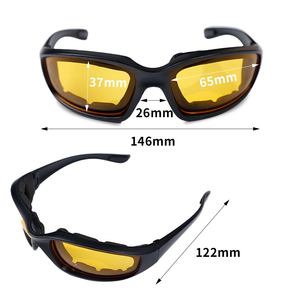 Hot Sale/Kacamata Goggle Motor Safety Pria &amp; Wanita/Kacamata Pelindung Tactical Riding Outdoor/Pelindung Mata Anti Embun, Tahan Angin, Pelindung Mata