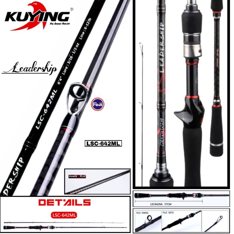 Rod / Joran Casting BC - Kuying Leadership LSC-642ML (Pack Pvc)