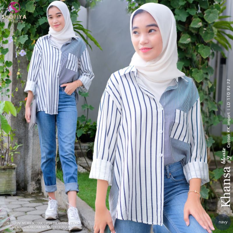 ATASAN KEMEJA REMAJA KHANSA BLOUSE BY SHOFIYA