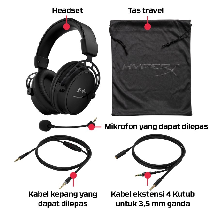 Headset Gaming HyperX Cloud Alpha Black