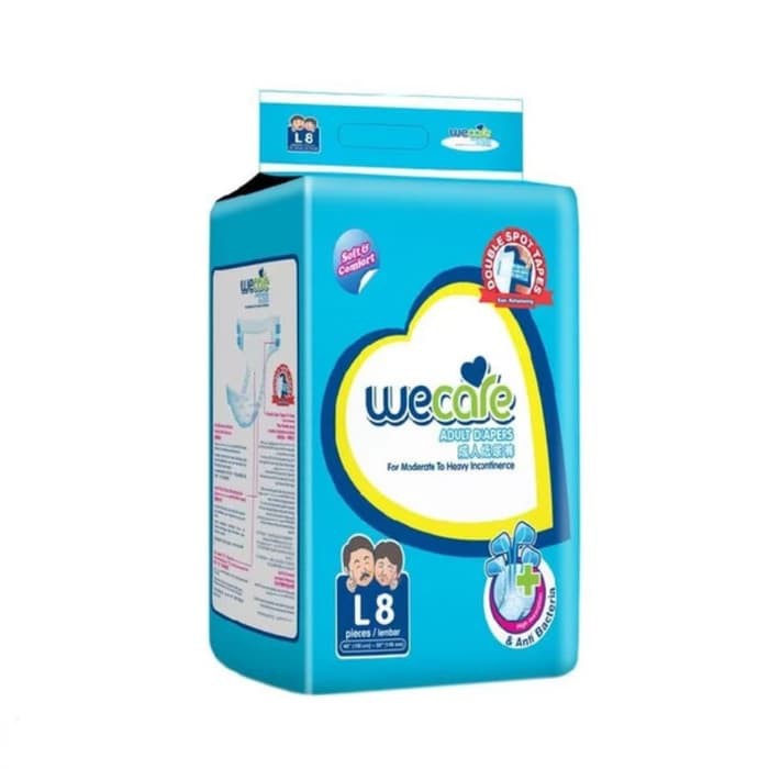 WeCare L8 Popok Dewasa Diapers Adults Pampers We Care L 8