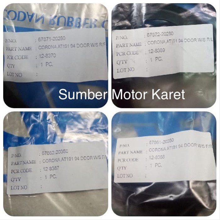Karet Pintu Corona Absolute GLI Tahun 1993-1997