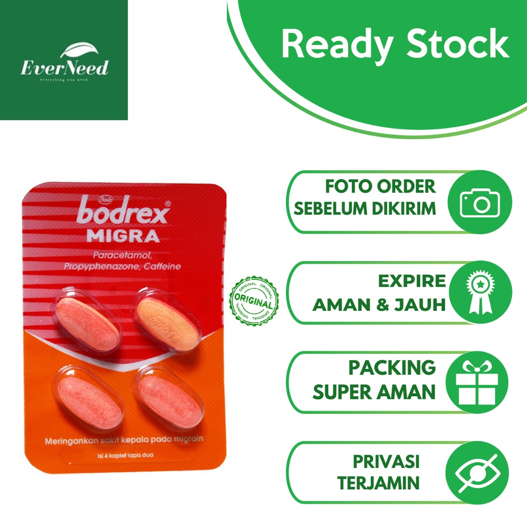 Jual Bodrex Migra Strip Kaplet Shopee Indonesia