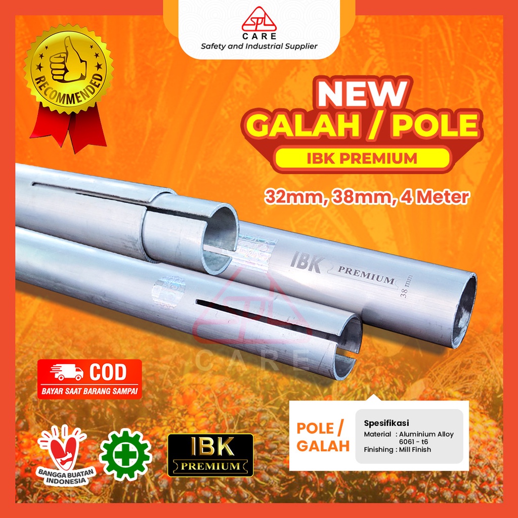 GALAH SAWIT, GALAH KUAT, PIPA EGREK SAWIT IBK, GALAH PIPA ALUMINIUM IBK PREMIUM POLE UKURAN 32 mm, 3