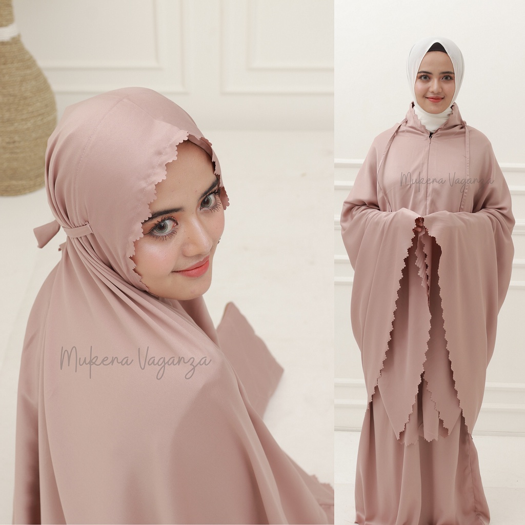 Mukena Dewasa Daily Pastel Lasercut terbaru