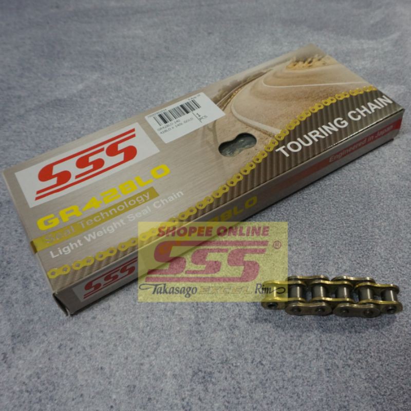 RANTAI SSS TIPE 428 LO GOLD PANJANG 120 130 140