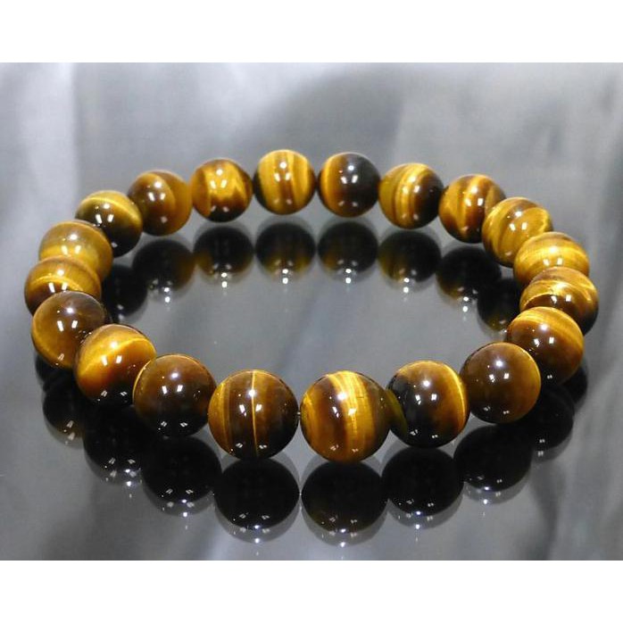 Stok Terbatas Gelang Tasbih Batu Akik Tiger Eye Natural Untuk Terapi Kesehatan Tubuh