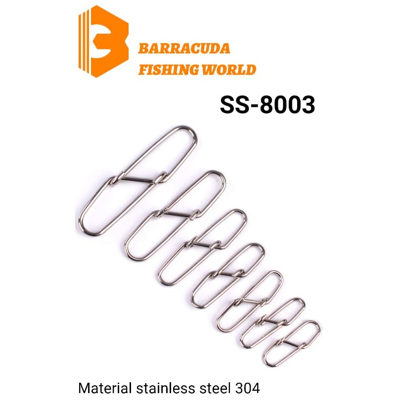 Paku SS 8003 Barracuda Diamond snap Stainless peniti Strong