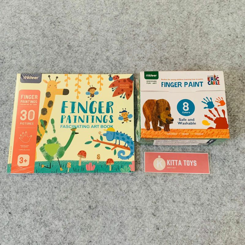 

Mideer Finger Paint Washable Art Book Buku Mewarnai Menggambar Lukis Mainan Edukasi Anak