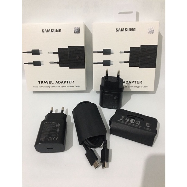 Charger Samsung 25W / 45W  Type C PD Super Fast Charging S21 S20 S20+ Note 10 Plus A71 A52 A72 M32