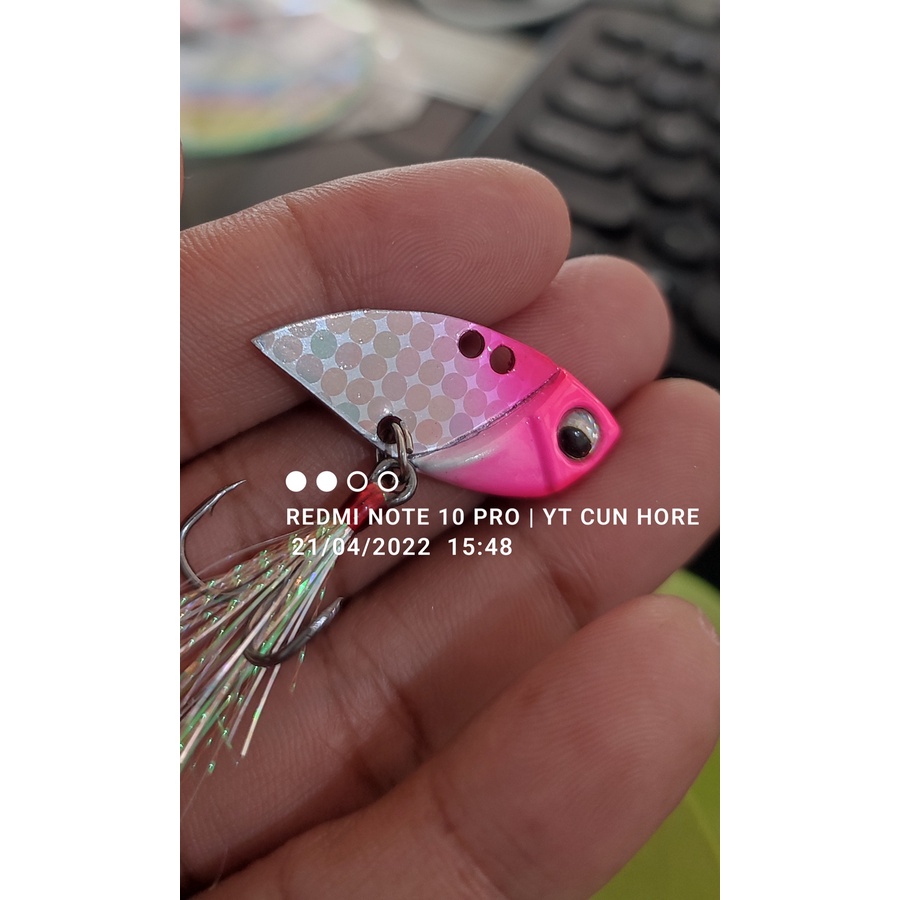 UMPAN GABUS HALF SOLID METAL VIB SIRIP HIU  VIBRA  UMPAN CASTING UMPAN MAINAN 8GR KILLER