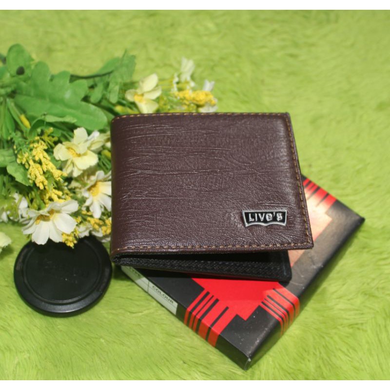 dompet pria live's murah bisa cod-Bonna coklat tua